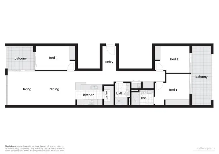 Floorplan of Homely apartment listing, 30/39 Chandler Street, Belconnen ACT 2617