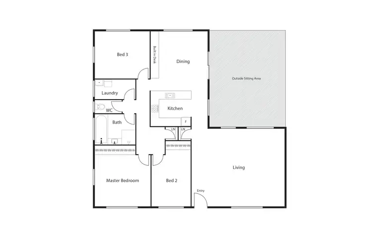 Floorplan of Homely house listing, 22 Whittell Crescent, Florey ACT 2615