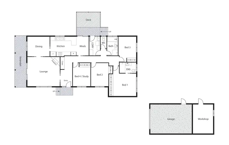 Floorplan of Homely house listing, 119 Namatjira Drive, Fisher ACT 2611