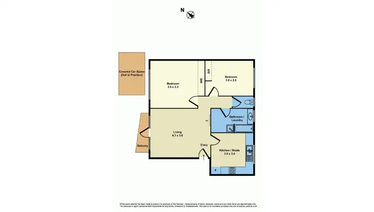 Floorplan of Homely apartment listing, 14/99 Verdon Street, Williamstown VIC 3016