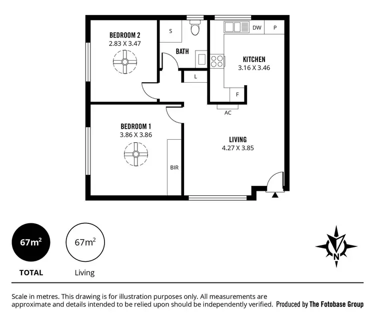 Floorplan of Homely unit listing, 4/30a The Crescent, Brighton SA 5048