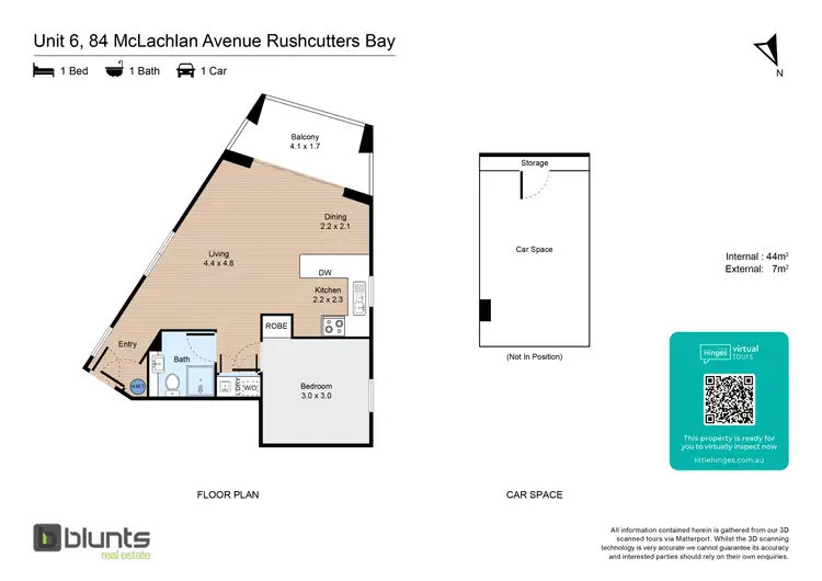 Floorplan of Homely unit listing, Level 1/6/84 McLachlan Avenue, Darlinghurst NSW 2010