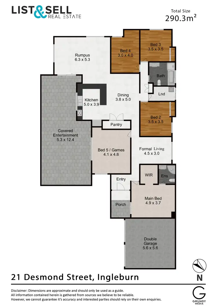 Floorplan of Homely house listing, 21 Desmond Street, Ingleburn NSW 2565