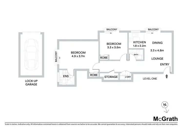 Floorplan of Homely apartment listing, 33/10-12 Northcote Road, Hornsby NSW 2077