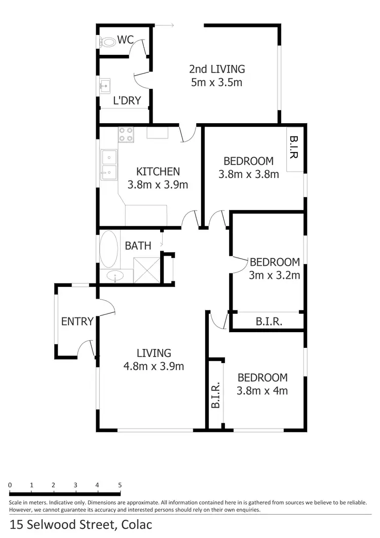 Floorplan of Homely house listing, 15 Selwood Street, Colac VIC 3250