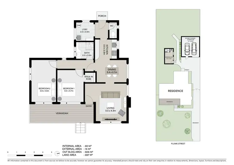 Floorplan of Homely house listing, 1 Plume Street, Norlane VIC 3214