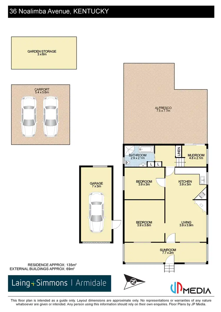Floorplan of Homely house listing, 36 Noalimba Avenue, Kentucky NSW 2354