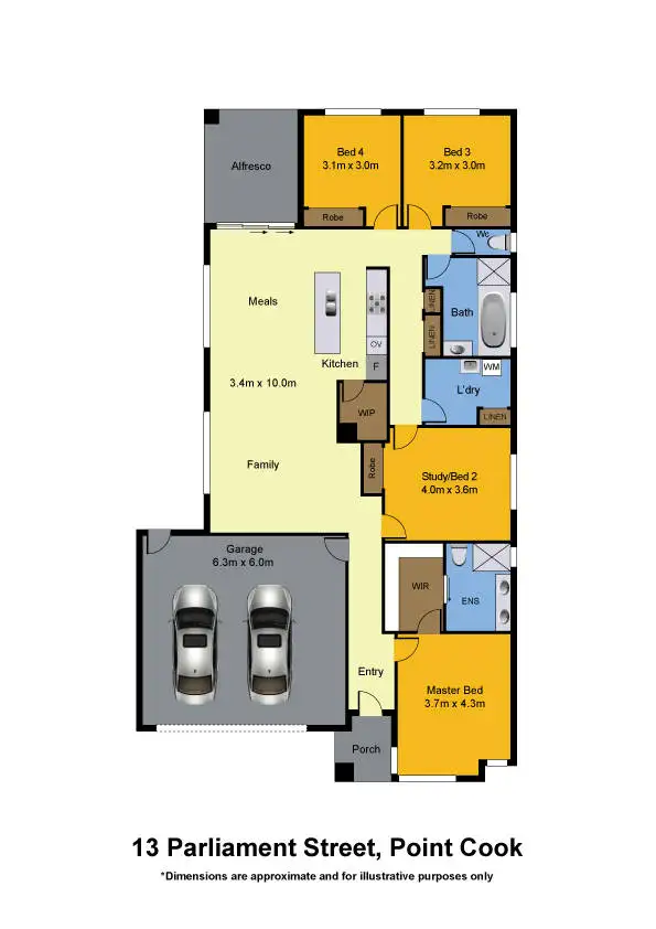 Floorplan of Homely house listing, 13 Parliament Street, Point Cook VIC 3030