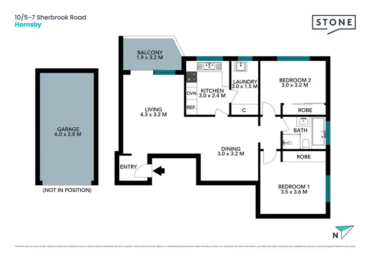 Floorplan of Homely unit listing, 10/5-7 Sherbrook Road, Hornsby NSW 2077