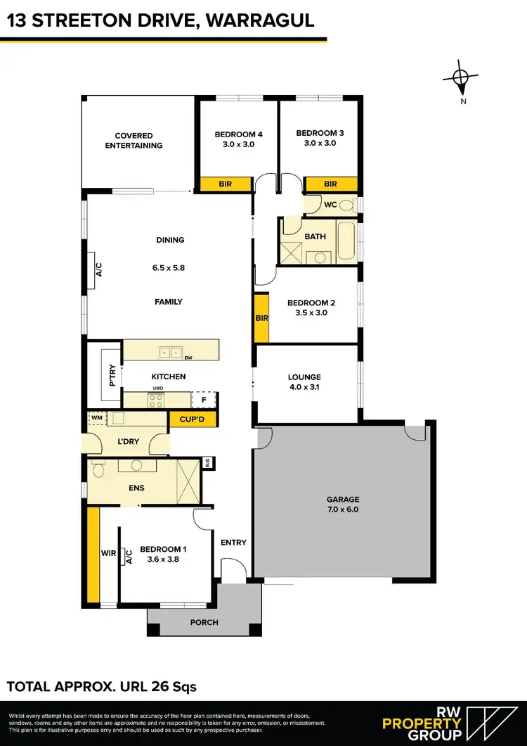Floorplan of Homely house listing, 13 Streeton Drive, Warragul VIC 3820