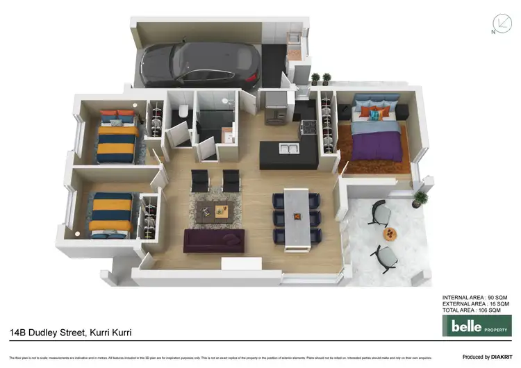 Floorplan of Homely house listing, 14B Dudley Street, Kurri Kurri NSW 2327