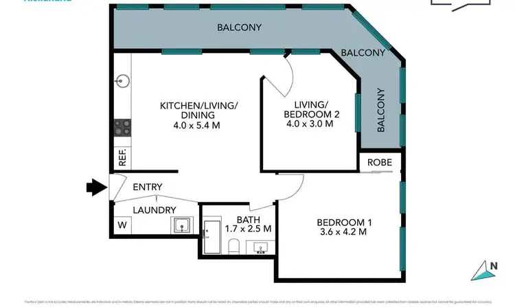 Floorplan of Homely apartment listing, 6/125 Euston Road, Alexandria NSW 2015