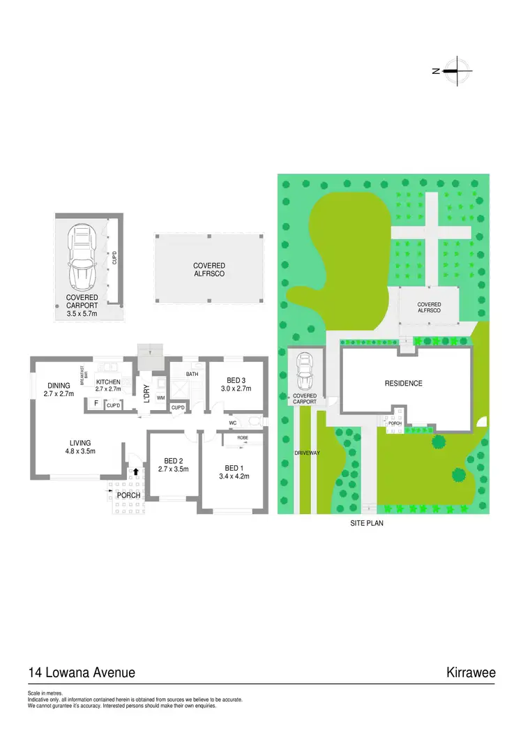 Floorplan of Homely house listing, 14 Lowana Avenue, Kirrawee NSW 2232