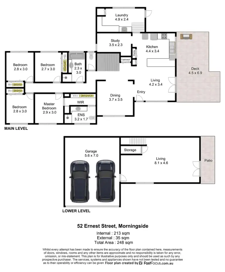 Floorplan of Homely house listing, 52 Ernest Street, Morningside QLD 4170
