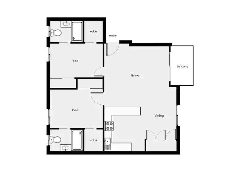 Floorplan of Homely apartment listing, 27/201-203 Aumuller Street, Bungalow QLD 4870