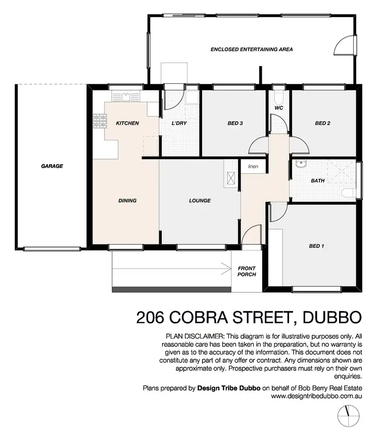 Floorplan of Homely house listing, 206 Cobra Street, Dubbo NSW 2830