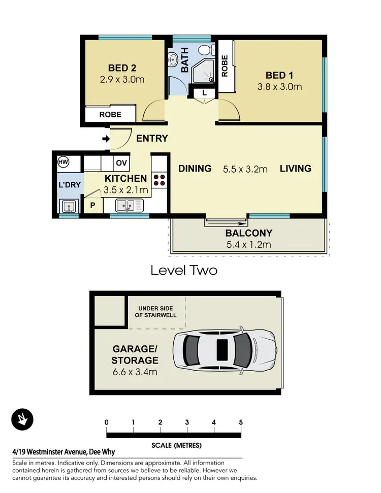 Floorplan of Homely apartment listing, 4/19 Westminster Avenue, Dee Why NSW 2099
