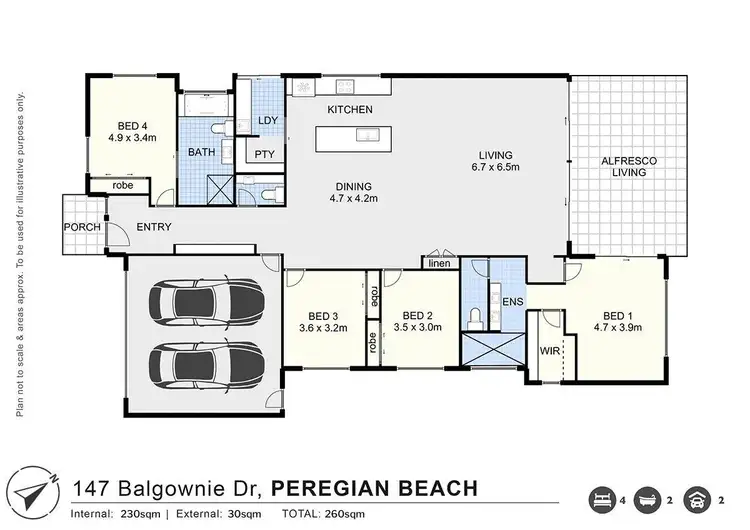 Floorplan of Homely house listing, 147 Balgownie Drive, Peregian Springs QLD 4573