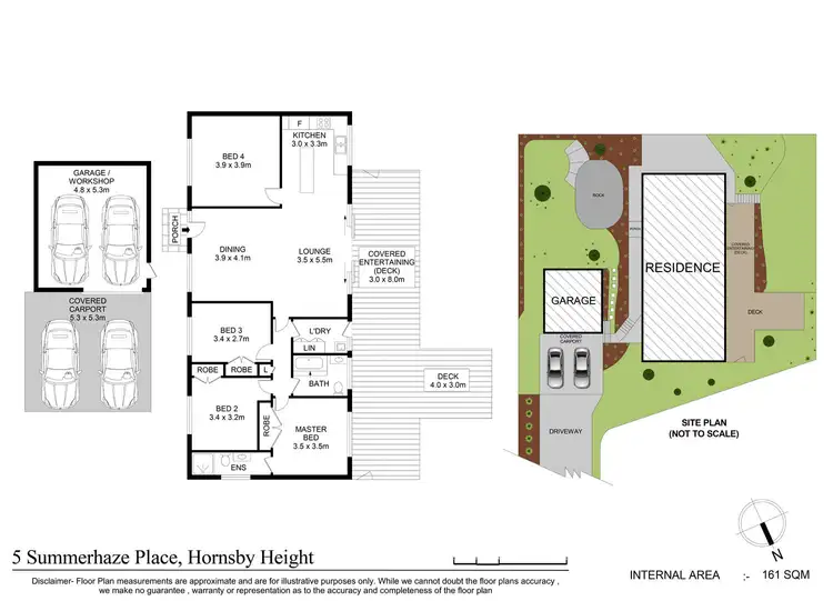 Floorplan of Homely house listing, 5 Summerhaze Place, Hornsby Heights NSW 2077