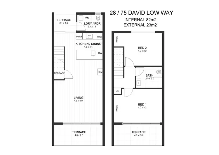 Floorplan of Homely townhouse listing, 28/75 David Low Way, Sunrise Beach QLD 4567