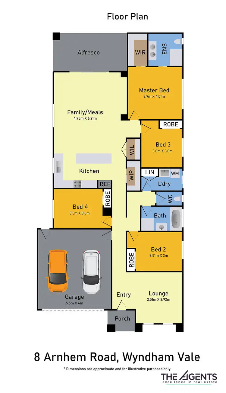 Floorplan of Homely house listing, 8 Arnhem Road, Wyndham Vale VIC 3024