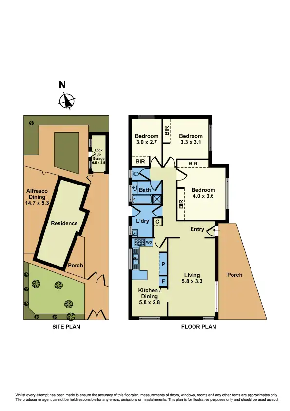 Floorplan of Homely house listing, 8 Newbury Street, Deer Park VIC 3023