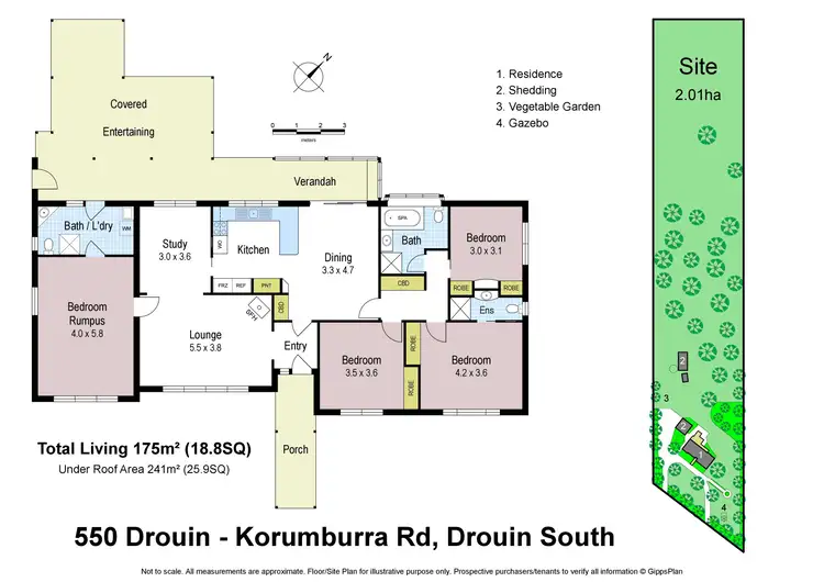 Floorplan of Homely house listing, 550 Drouin-Korumburra Road, Drouin South VIC 3818