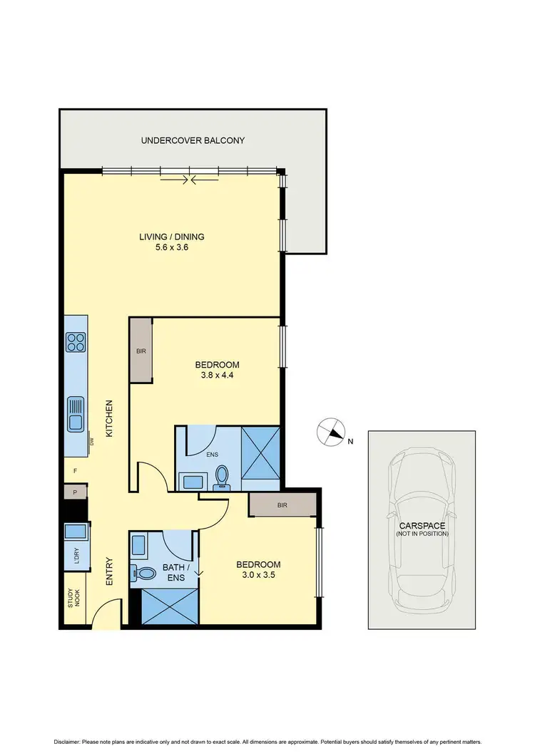 Floorplan of Homely apartment listing, 111/1044 Mt Alexander Road, Essendon VIC 3040