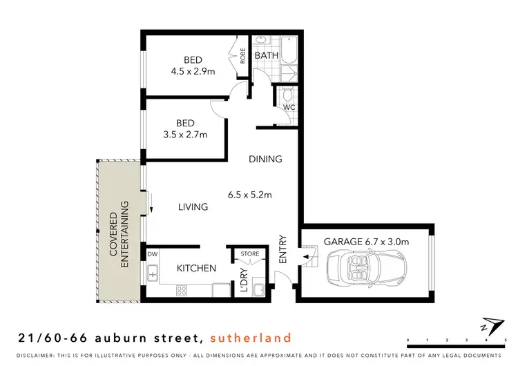 Floorplan of Homely apartment listing, 21/60-66 Auburn Street, Sutherland NSW 2232