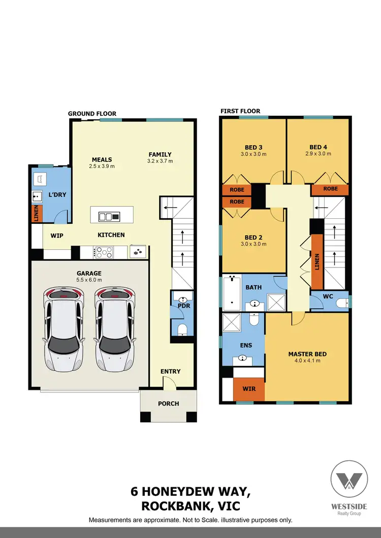 Floorplan of Homely house listing, 6 Honeydew Way, Rockbank VIC 3335
