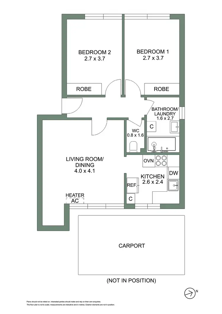 Floorplan of Homely apartment listing, 21/2 The Vaucluse, Richmond VIC 3121