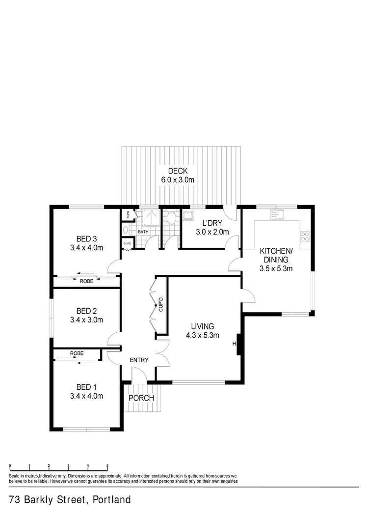 Floorplan of Homely house listing, 73 Barkly Street, Portland VIC 3305