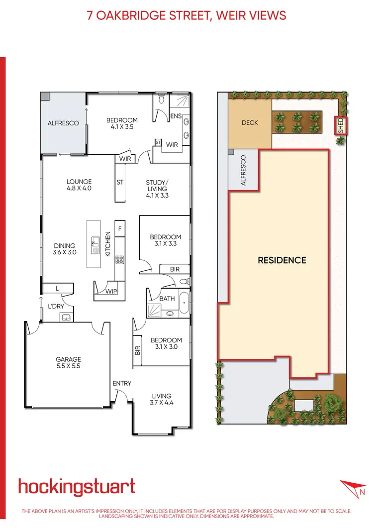 Floorplan of Homely house listing, 7 Oakbridge Street, Weir Views VIC 3338