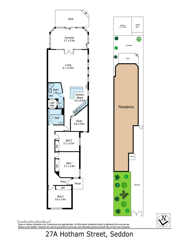 Floorplan of Homely house listing, 27A Hotham Street, Seddon VIC 3011