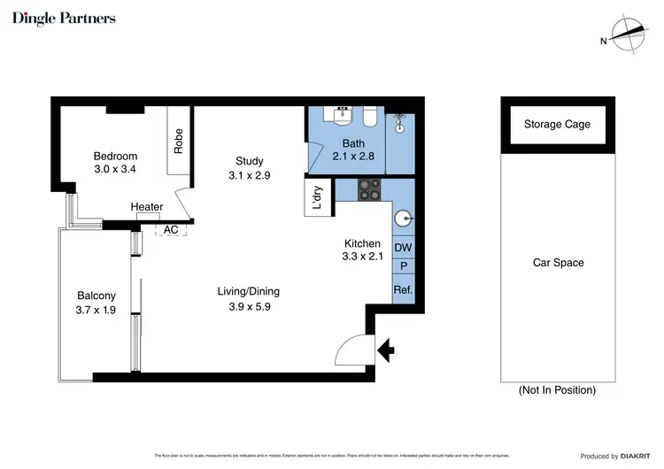 Floorplan of Homely unit listing, 203/92 Kinkora Road, Hawthorn VIC 3122