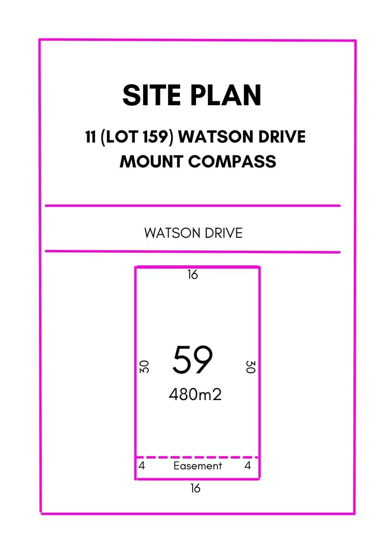 Floorplan of Homely land listing, LOT Lot 59, 11 Watson Drive, Mount Compass SA 5210