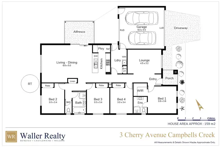 Floorplan of Homely house listing, 3 Cherry Avenue, Campbells Creek VIC 3451