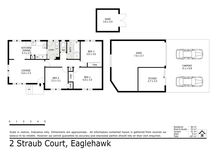 Floorplan of Homely house listing, 2 Straub Court, Eaglehawk VIC 3556