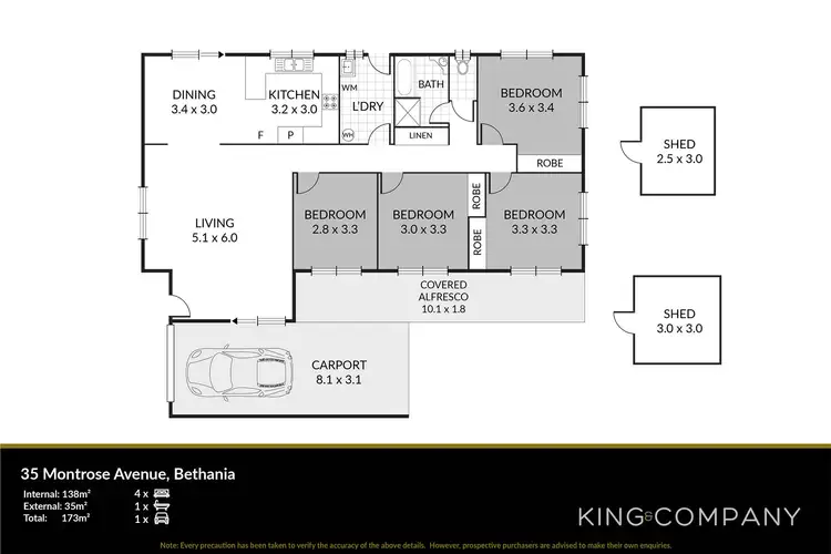 Floorplan of Homely house listing, 35 Montrose Avenue, Bethania QLD 4205