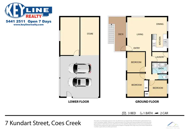 Floorplan of Homely house listing, 7 Kundart Street, Coes Creek QLD 4560