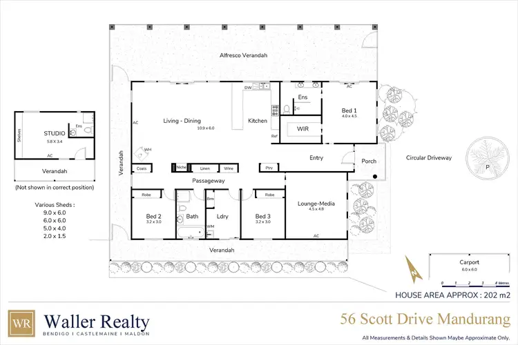 Floorplan of Homely house listing, 56 Scott Drive, Mandurang South VIC 3551