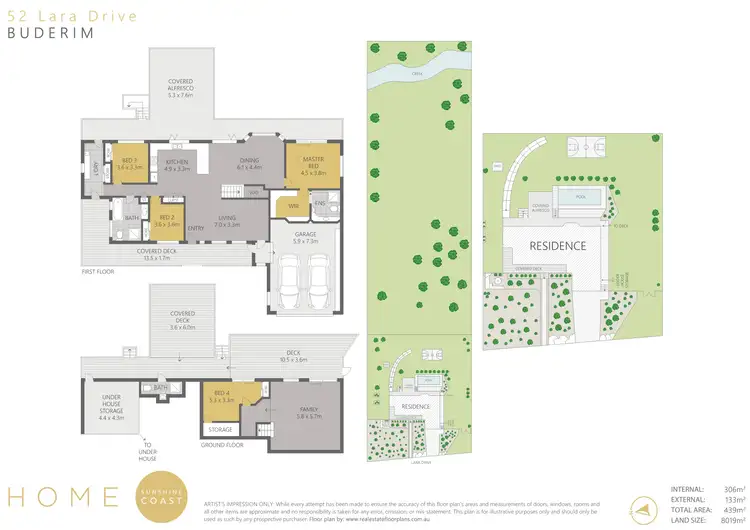 Floorplan of Homely house listing, 52 Lara Drive, Buderim QLD 4556