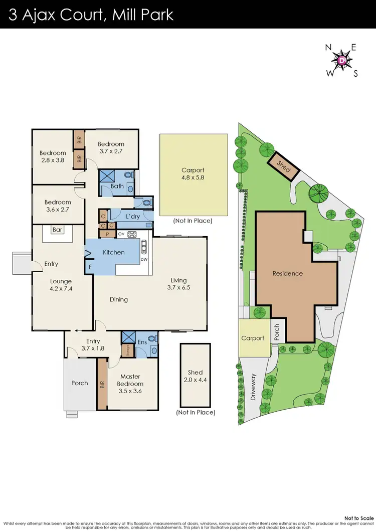 Floorplan of Homely house listing, 3 Ajax Court, Mill Park VIC 3082