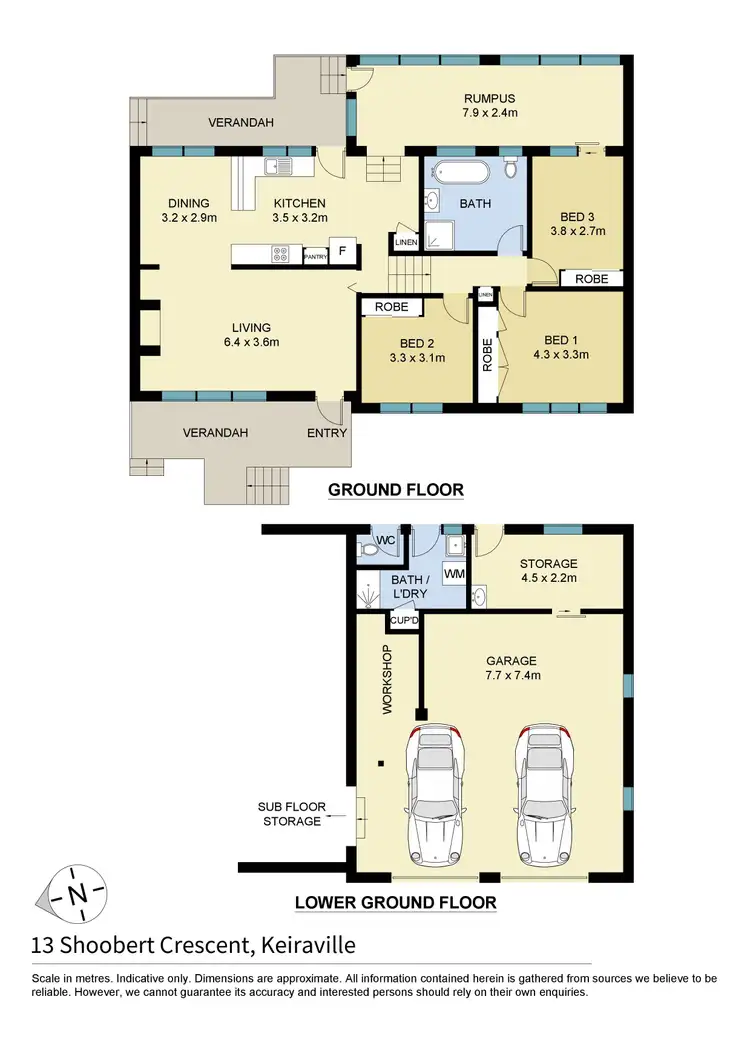 Floorplan of Homely house listing, 13 Shoobert Crescent, Keiraville NSW 2500