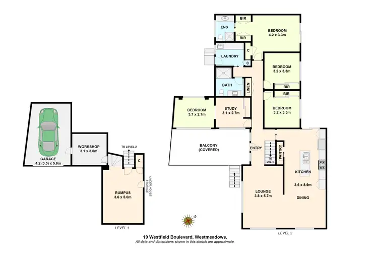 Floorplan of Homely house listing, 19 Westfield Boulevard, Westmeadows VIC 3049