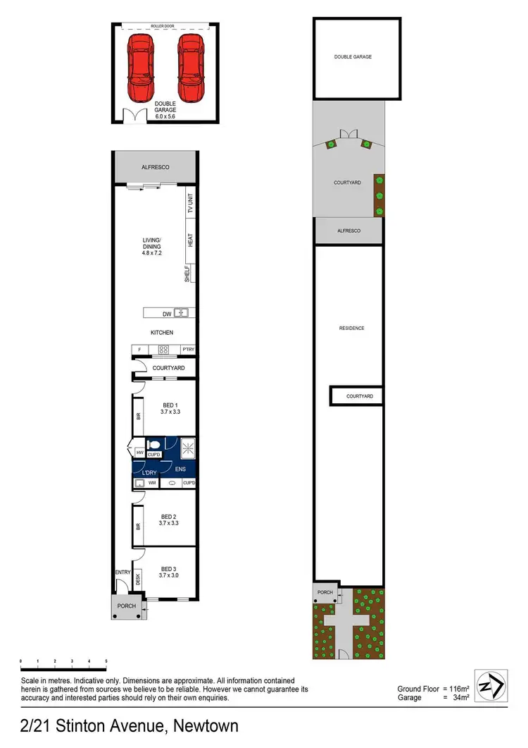 Floorplan of Homely townhouse listing, 2/21 Stinton Avenue, Newtown VIC 3220