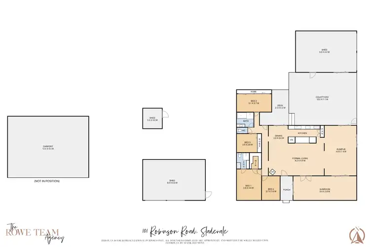 Floorplan of Homely rural property listing, 101 Robinson Road, Sladevale QLD 4370