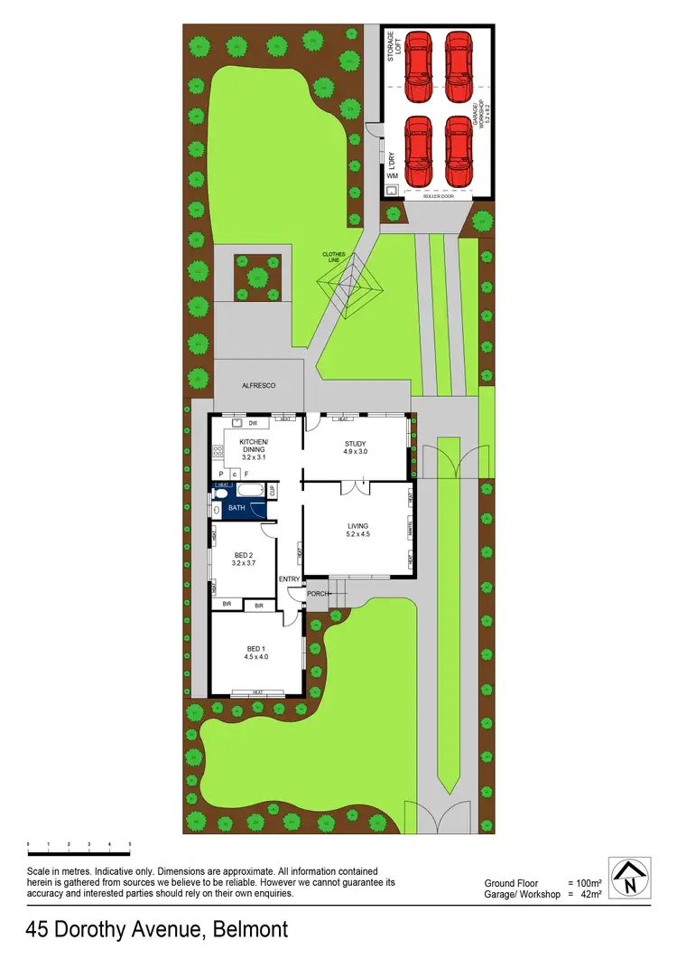 Floorplan of Homely house listing, 45 Dorothy Avenue, Belmont VIC 3216