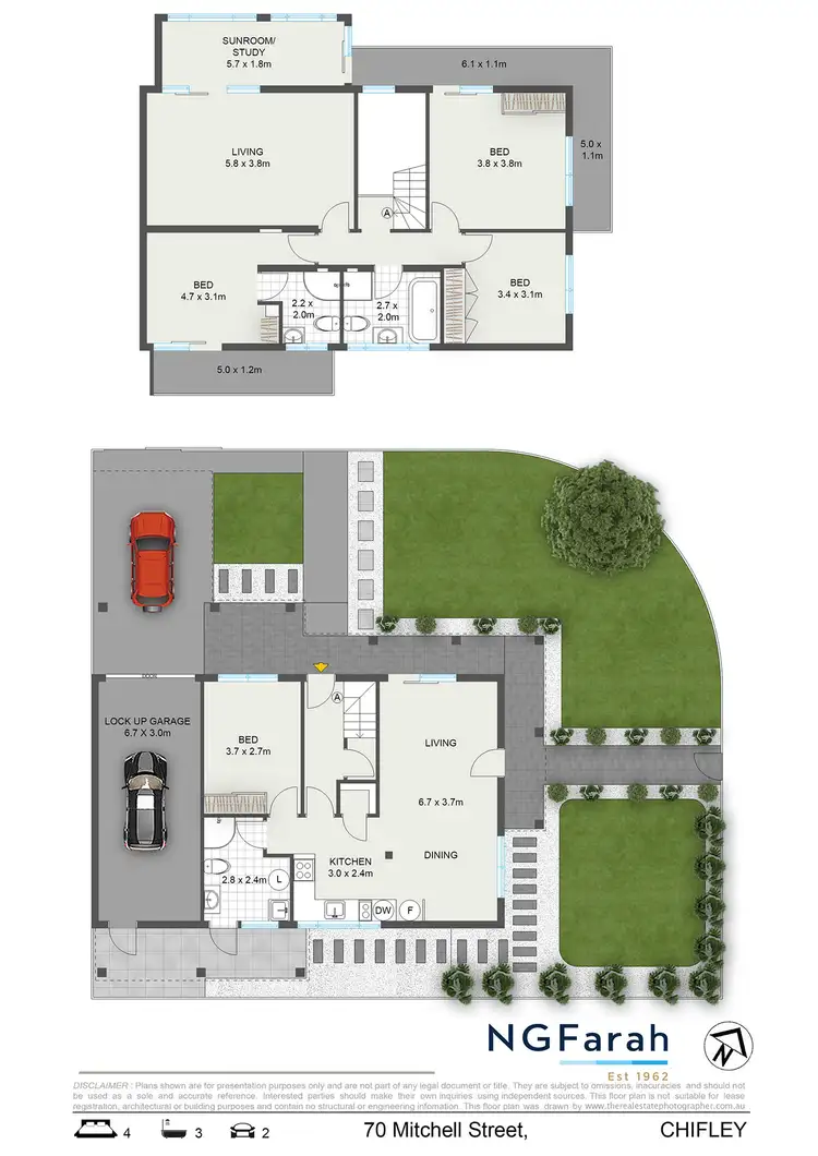 Floorplan of Homely house listing, 70 Mitchell Street, Chifley NSW 2036