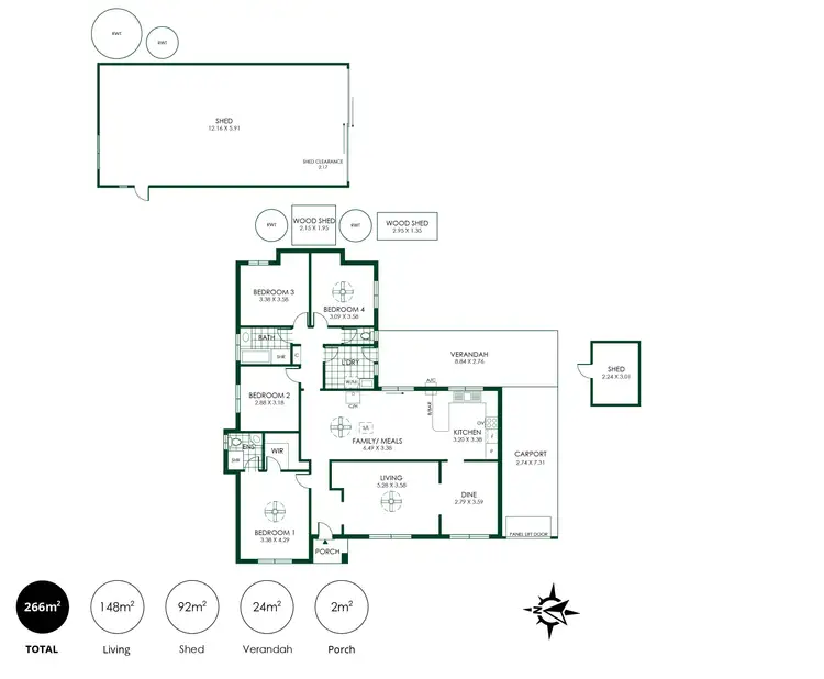 Floorplan of Homely house listing, 2 West Terrace, Nairne SA 5252